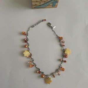 Avon NR Vintage Dangle Faux Pearls Anklet Bracelet